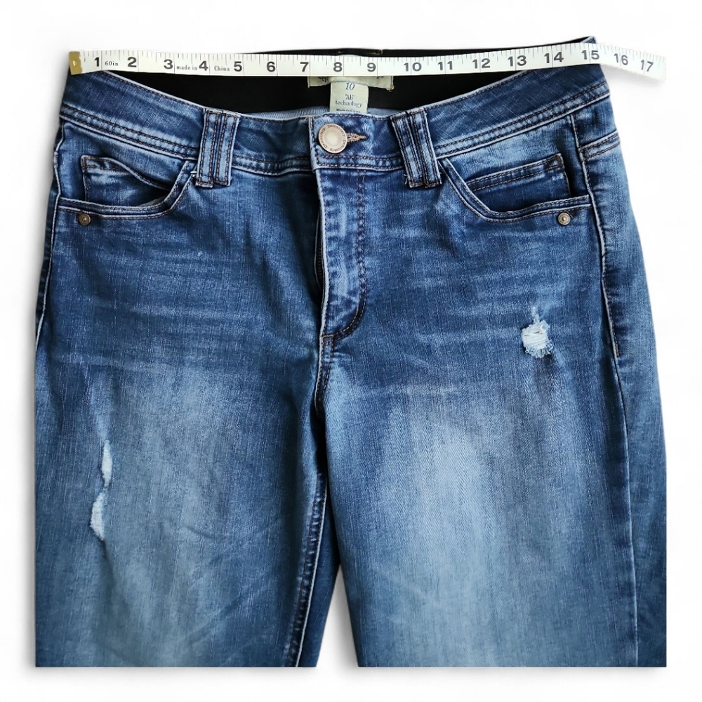Democracy Straight Fit Denim Jeans Sz 10 - Picture 4 of 7